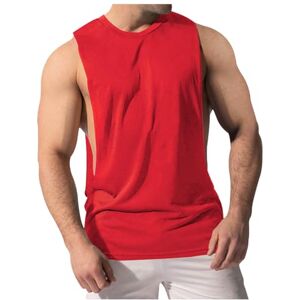 Generic Débardeur Homme Grande Taille- Gilet Sexy-Tee Shirt sans Manche Homme Col V Couleurs Pures Classique Gilets d'été Basic Blouse Doux Plage Sport Tank Top Décontractés Respirant Fitness Haut - Publicité