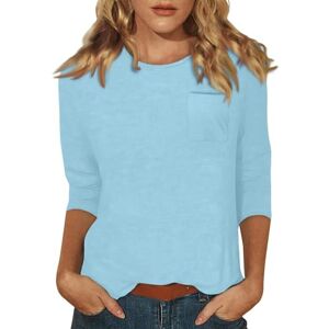 WEOPLKIN Tunique Blanche Femme Tee Shirt Noir Top Femme Ete Top Dentelle T-Shirt Transparent Sexy Coton Tee Shirt À Manches Courtes pour Femme Top Paillette Femme Top Femme Ete T Turquoise S - Publicité