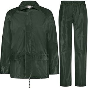 BWOLF  Ensemble de Pluie Homme Imperméable Ensemble de Pluie Femme Imperméable Combinaison de Pluie Imperméable Ensemble Veste et Pantalon Imperméables 2 Pièces Vert S - Publicité