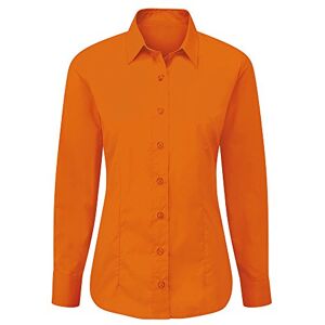 Alexandra Stc-nf90or-26 facile d'entretien pour femme Chemise à manches longues, UNI, 65% polyester, 35% coton, taille 26, Orange - Publicité