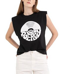 Replay W3568h T-Shirt, Noir (098), S Femme - Publicité