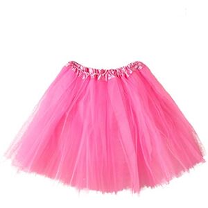 QIYUN.Z Short Femme Vintage Court Tulle Jupon Tutu Ballet Bubble Tutu Jupon (Rose) - Publicité