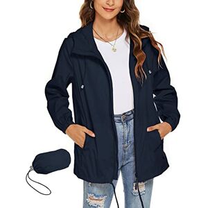 Rapbin – Manteau de pluie imperméable à capuche, léger, coupe-vent, pliable, pour femme, L - Publicité