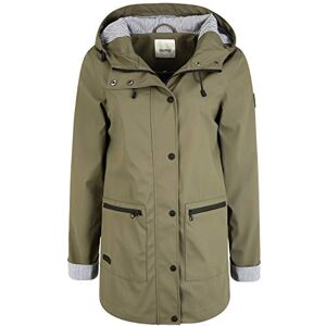 Oxmo Becky Manteau De Pluie Veste Longue D'Extérieur Imperméable Pour Femme, taille:L, couleur:DUSTY OLIV (793784) - Publicité