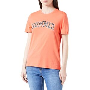 Only Onlsummer S/S Reg Top CS JRS T-Shirt, Corail Chaud-Impression : été, S Femme - Publicité