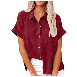 TIMEMEAN Tee Shirt Temps des Cerises Femme Chemise A Carreaux Femmes Chemise Pois T Shirt Oversize Femme Tee Shirt Grossesse Chemise A Fleurs Chemise Style Femme Top Yoga Femme Chemisier Chemisier - Publicité