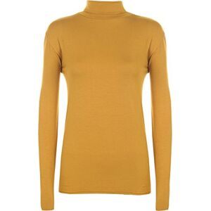 WearAll Flirty Wardrobe Pull stretch à manches longues pour femme Uni, moutarde, XL - Publicité