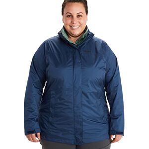 Marmot Wm's Precip Eco Jacket Veste de pluie Hardshell, Imperméable ultra-léger, coupe-vent, imperméable à l'eau, Respirante Femme Arctic Navy FR: L (Taille Fabricant: L) - Publicité