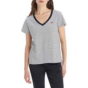 Levis Perfect V-Neck T-Shirt Femme, Annalise Stripe Cloud Dancer, S - Publicité