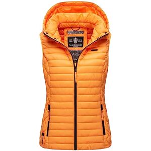 MARIKOO Gilet à capuche mi-saison pour femme B915, Sorbet abricot, L - Publicité