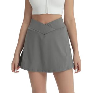 fuinloth Jupe Tennis Femme Sport Plissée à Taille Haute Short Jupes de Golf Chic Mini avec Poche Gris XXL 48-50 - Publicité