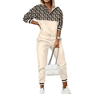 Onsoyours Femmes Survêtement Casual Ensemble 2pcs Suit Longues Jogging Manches Longues Sweatshirt Pantalon de Joggings A Kaki01 S - Publicité