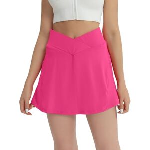 fuinloth Jupe Tennis Femme Sport Plissée à Taille Haute Short Jupes de Golf Chic Mini avec Poche Rouge XXL 48-50 - Publicité