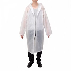 Vancool Mode EVA Durable Translucide Pluie Manteau de Pluie Poncho Unisexe Hommes Femmes avec Capuchon et à Manches, réutilisables, Portable, Pliable. Publicité