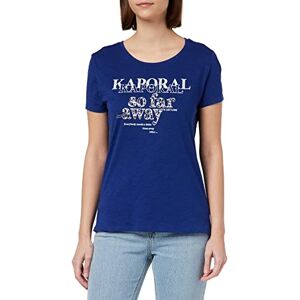 Kaporal T-Shirt Bleu Femme en 100% Coton Jema S Bleu - Publicité