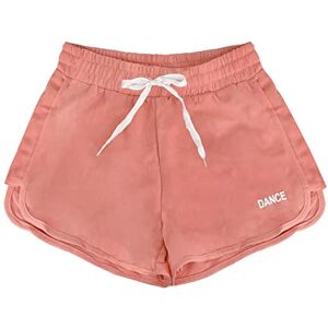 JOPHY & CO. Short de sport pour femme en coton avec cordon de serrage d'été confortable et respirant pour la maison décontractée Jogging Yoga et Fitness (cod. 7800), Corail 7812, S - Publicité