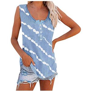 WWricotta 2022 Nouveau DéBardeur Femme Col Rond Tunique LâChe T Shirt Top DéBardeur Ample Shaper Mode Caraco Debardeur Amincissant Plage Caraco Dos Ouvert - Publicité