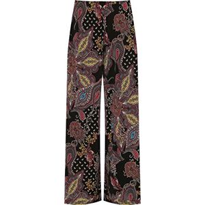 WearAll Plus Femmes Large Jambe Palazzo Pantalons Pantalon Dames Évasée Motif Cachemire Imprimer Étendue Noir 52-54 - Publicité