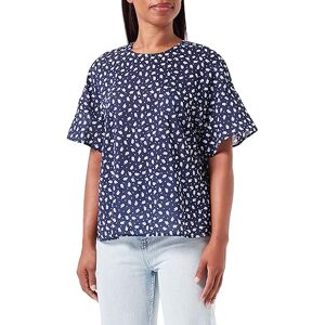 United Colors of Benetton Femme Blouse  Chemise, Bleu Foncé À Motif Floral 67 L, L - Publicité