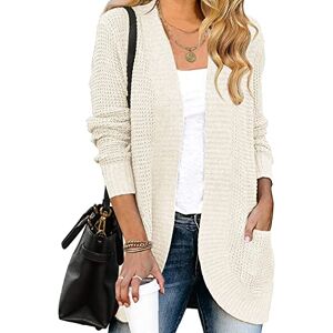 HANERDUN Gilet Long Femme Pulls Chunky Tricot Cardigan Manches Longues Manteau Sweater - Publicité