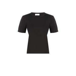 Crush Collection T-shirt en maille en soie et cachemire Noir XS femme - Publicité