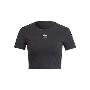 Adidas T-shirt court en coton Noir S femme - Publicité