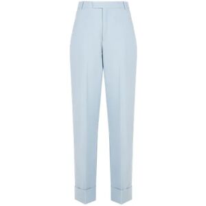 Pantalon de tailleur large en laine