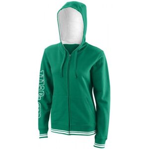 Sweat de tennis pour femmes Wilson W Team II FZ Hoody - team green vert S female - Publicité