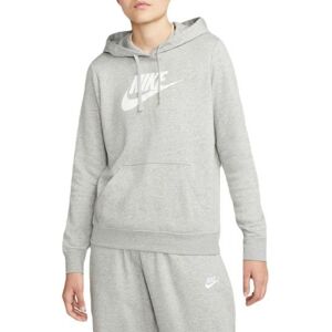 Sweat de tennis pour femmes Nike Sportswear Club Fleece Logo Pullover Hoodie - dark grey heather/white gris L female - Publicité