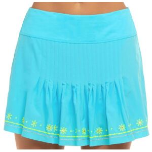 Jupes de tennis pour femmes Lucky in Love Embroidery Long Stitch Around Skirt - sky bleu M female - Publicité