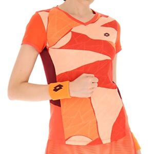 T-shirt pour femmes Lotto Tech I D3 Tee - grenadine red orange S female - Publicité