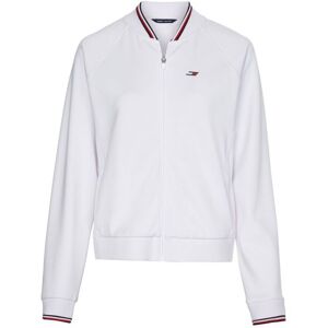 Sweat de tennis pour femmes Tommy Hilfiger Relaxed Sueded Modal GS Bomber - sueded dth optic white blanc L female - Publicité