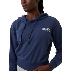 Sweat de tennis pour femmes Björn Borg Stockholm Crop Hoodie - washed out blue bleu marine M female - Publicité