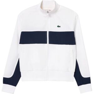 Sweat de tennis pour femmes Lacoste Ultra-Dry Colourblock Stretch Tennis Jacket - white/navy blue blanc S female - Publicité