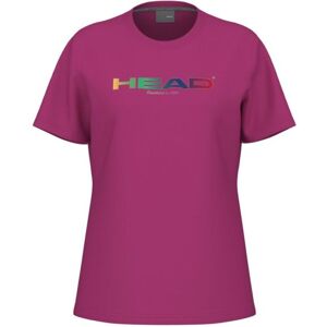 T-shirt pour femmes Head Rainbow T-Shirt - vivid pink rose XL female - Publicité