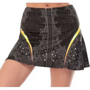 Jupes de tennis pour femmes Lucky in Love Paisley In Love Long Paisley For You Skirt - black noir XS female - Publicité