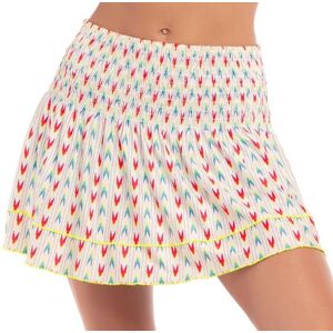 Jupes de tennis pour femmes Lucky in Love Desert Vibes Long Arrowhead Smocked Skirt - white multicolor M female - Publicité