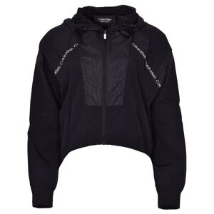 Sweat de tennis pour femmes Calvin Klein WO Woven Jacket - moire print black noir XS female - Publicité