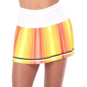 Jupe pour filles Lucky in Love Paisley In Love Heat Wave Pleated Skirt - neon yellow multicolor L unisex - Publicité