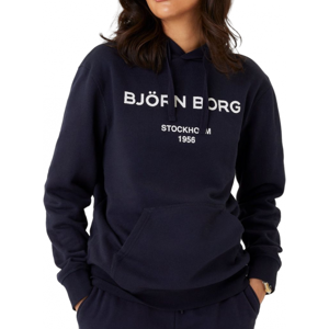 Sweat de tennis pour femmes Björn Borg Boyfriend Hoodie - night sky bleu marine XS female - Publicité