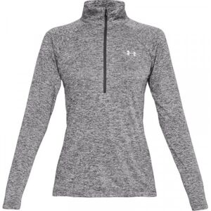 T-Shirt pour femmes (manches longues) Under Armour Tech 1/2 Zip-Twist - black gris S female - Publicité