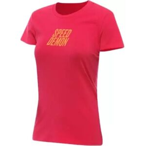 T-Shirt Femme Dainese Speed Demon Veloce Rose - Publicité