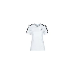 T-shirt adidas 3 STRIPES TEE Blanc FR 34,FR 36,FR 38,FR 40,FR 46,FR 48 femmes - Publicité