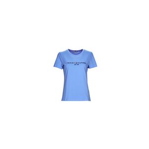 T-shirt Tommy Hilfiger REGULAR HILFIGER C-NK TEE SS Bleu EU S femmes - Publicité