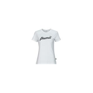 T-shirt Puma ESS+ BLOSSOM SCRIPT TEE Blanc US L,US M,US S,US XS femmes - Publicité