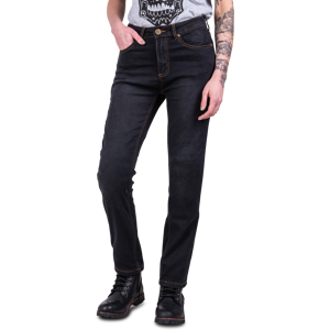 Jean Moto Femme Course Rey Straight/Regular Noir -