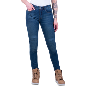 Jean Moto Femme Course Lara Slim Fit Bleu Fonce -