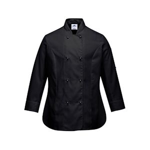 Portwest - Veste de cuisine manches longues pour femmes RACHEL Noir Taille XSXS