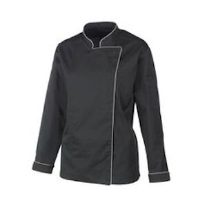 Metro PROFESSIONAL Veste de cuisine femme manches longues noir T.MM