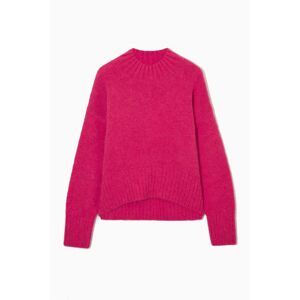 PULL SILHOUETTE CARRÉE ALPAGA MÉLANGÉ ROSE S female - Publicité